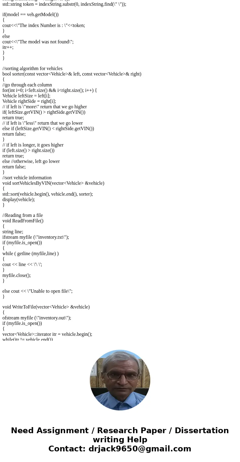 For Programming Assignment 3 you will be creating a program to manage cars in a dealership. This will again be a menu driven system. The following is your menu: