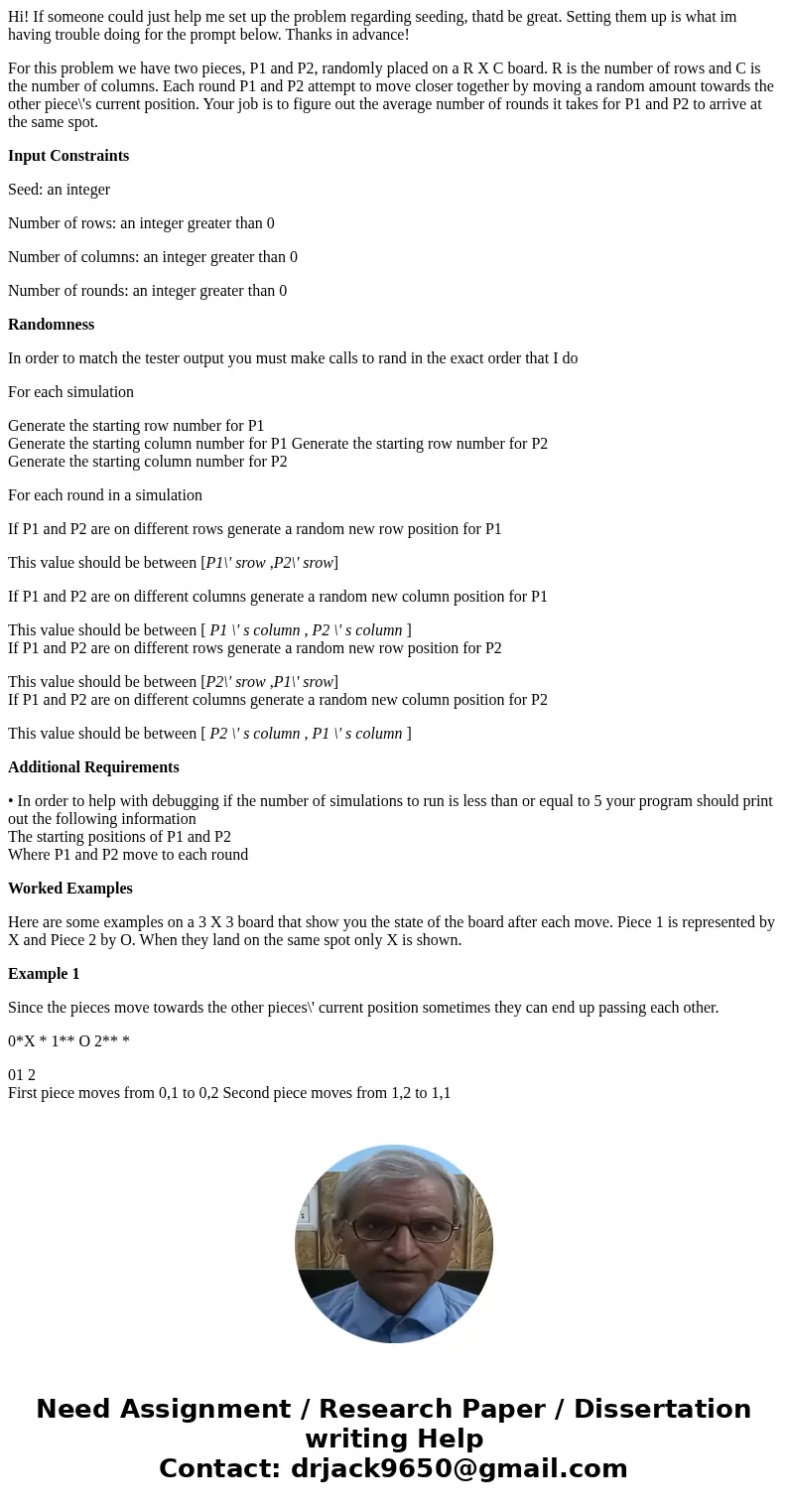 Hi! If someone could just help me set up the problem regarding seeding, thatd be great. Setting them up is what im having trouble doing for the prompt below. Th Hi! If someone could just help me set up the problem regarding seeding, thatd be great. Setting them up is what im having trouble doing for the prompt below. Th