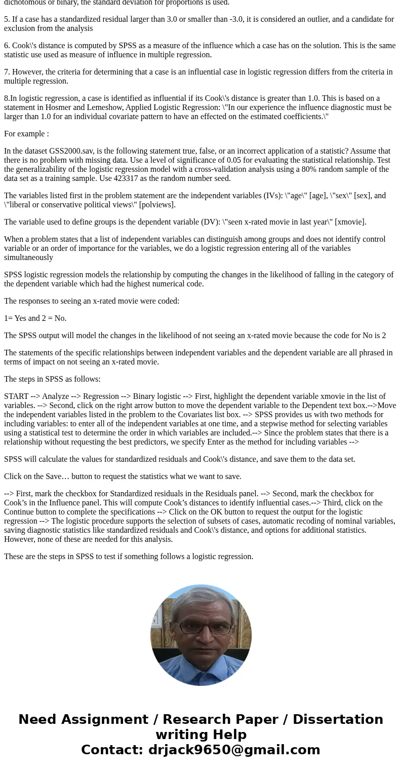 How can you test if something follows a logistic distribution (with a mean en standardderavitive) in SPSS ?Solution1. Logistic regression models the relationshi How can you test if something follows a logistic distribution (with a mean en standardderavitive) in SPSS ?Solution1. Logistic regression models the relationshi