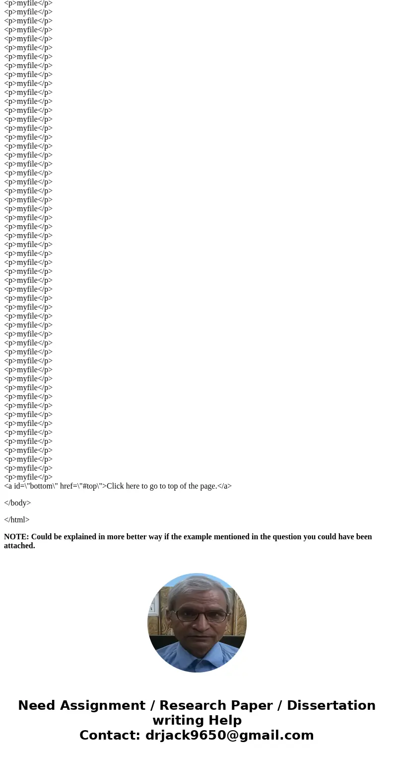 in html 1: A Header with font size ranging from h4 to h1 with at least your name and class included. Follow the example on the printout I gave in class. 2. Two  in html 1: A Header with font size ranging from h4 to h1 with at least your name and class included. Follow the example on the printout I gave in class. 2. Two