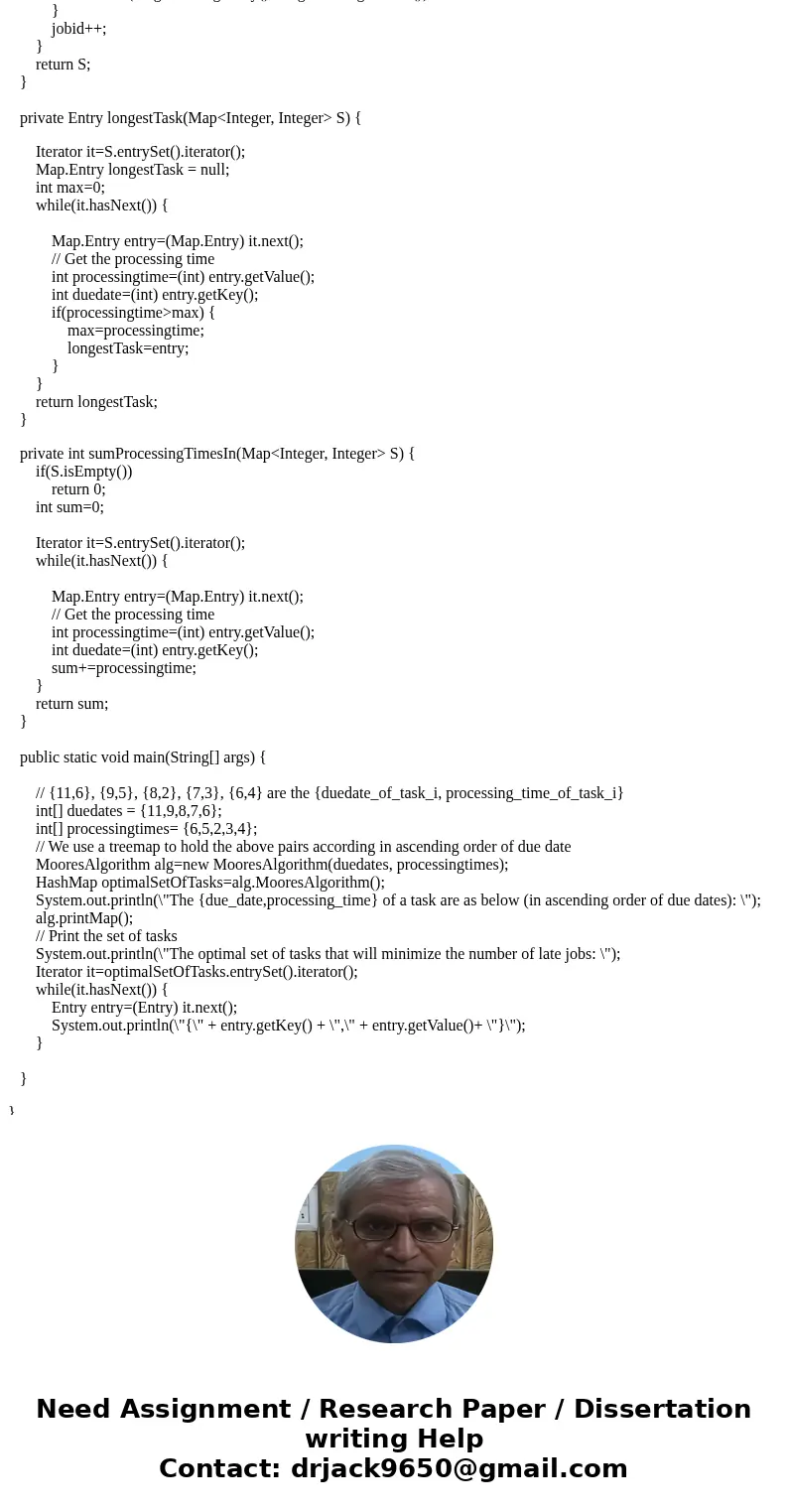 || In the below algorithm set S consists of jobs which are on time. The optimal schedule then consists of the sequence of jobs in S ordered according to nondecr || In the below algorithm set S consists of jobs which are on time. The optimal schedule then consists of the sequence of jobs in S ordered according to nondecr