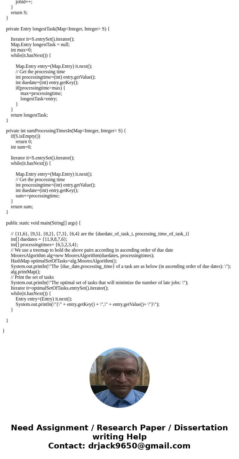 || In the below algorithm set S consists of jobs which are on time. The optimal schedule then consists of the sequence of jobs in S ordered according to nondecr || In the below algorithm set S consists of jobs which are on time. The optimal schedule then consists of the sequence of jobs in S ordered according to nondecr