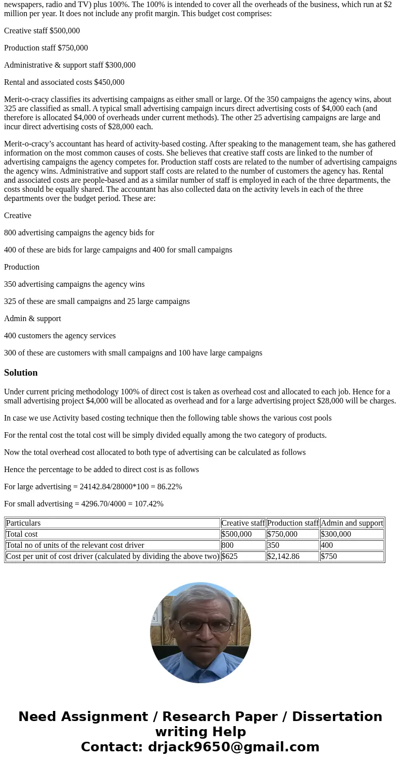 In your readings this module, you were introduced to Activity-Based Costing or ABC. It is a method used to determine a reliable predetermined benchmark for the  In your readings this module, you were introduced to Activity-Based Costing or ABC. It is a method used to determine a reliable predetermined benchmark for the