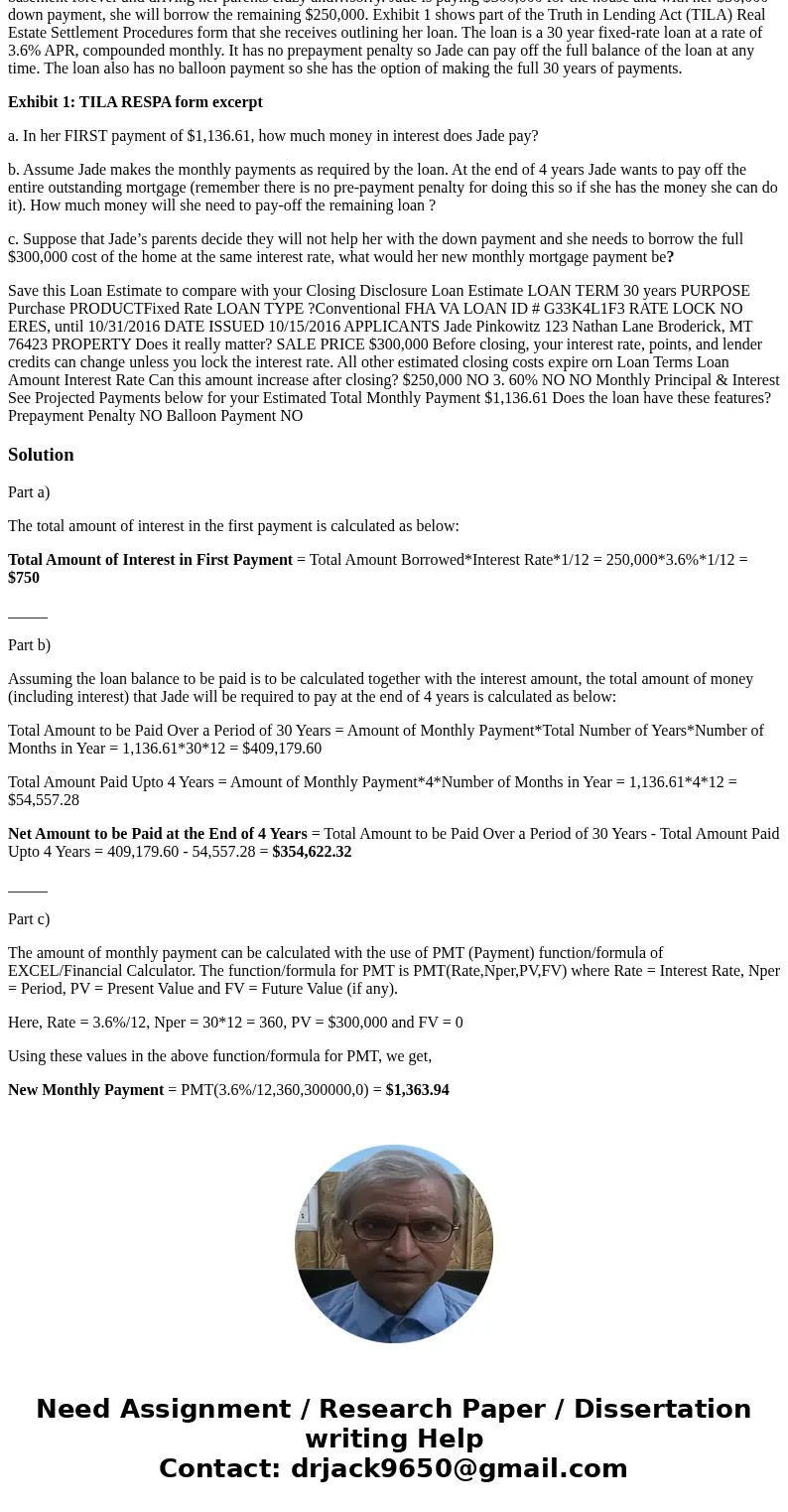 Jade Pinkowitz has decided to purchase a home and move out of her parent’s house so she doesn’t end up living in the basement forever and driving her parents cr Jade Pinkowitz has decided to purchase a home and move out of her parent’s house so she doesn’t end up living in the basement forever and driving her parents cr
