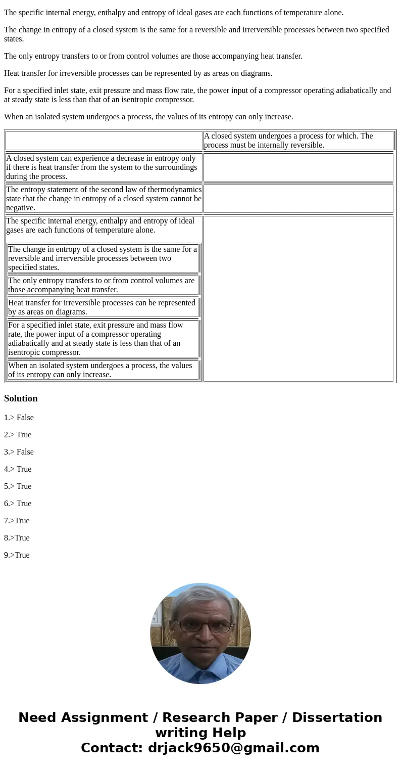 Label the following statements as either true (T) or false (F). Please do not guess...thank you very much!!! A closed system undergoes a process for which. The  Label the following statements as either true (T) or false (F). Please do not guess...thank you very much!!! A closed system undergoes a process for which. The