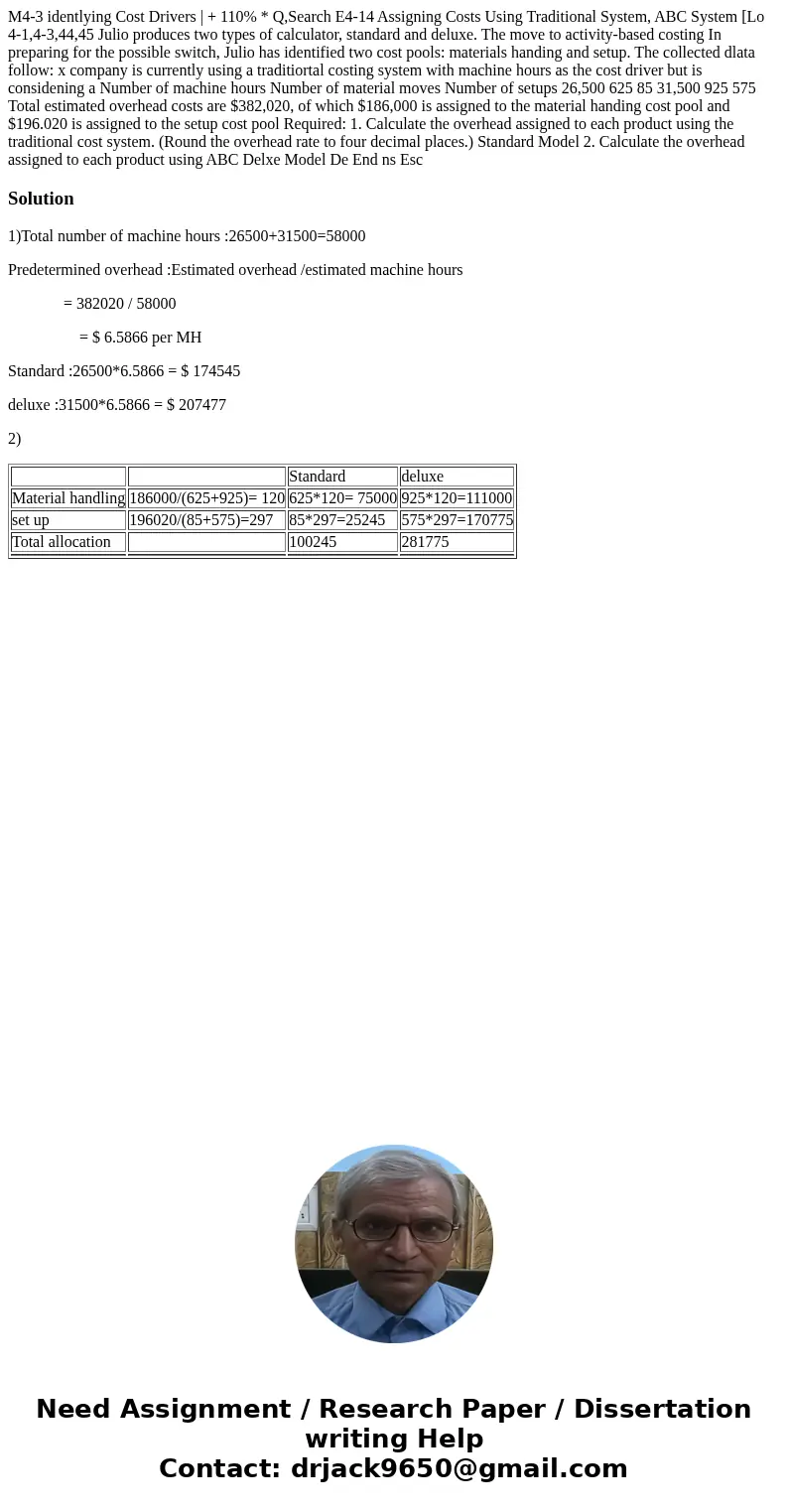 M4-3 identlying Cost Drivers | + 110% * Q,Search E4-14 Assigning Costs Using Traditional System, ABC System [Lo 4-1,4-3,44,45 Julio produces two types of calcu  M4-3 identlying Cost Drivers | + 110% * Q,Search E4-14 Assigning Costs Using Traditional System, ABC System [Lo 4-1,4-3,44,45 Julio produces two types of calcu