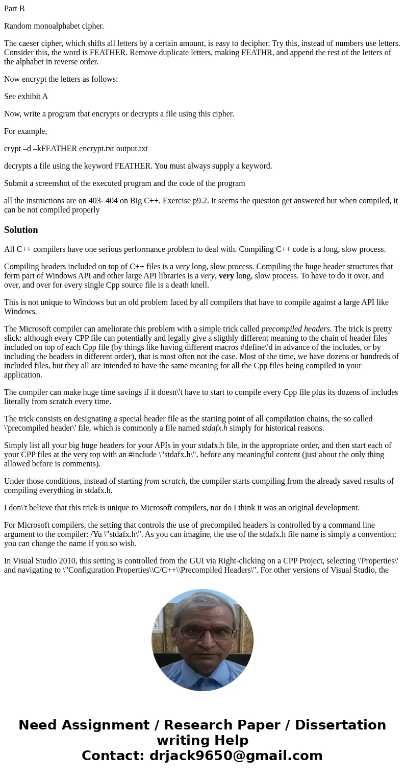 Part B Random monoalphabet cipher. The caeser cipher, which shifts all letters by a certain amount, is easy to decipher. Try this, instead of numbers use letter Part B Random monoalphabet cipher. The caeser cipher, which shifts all letters by a certain amount, is easy to decipher. Try this, instead of numbers use letter