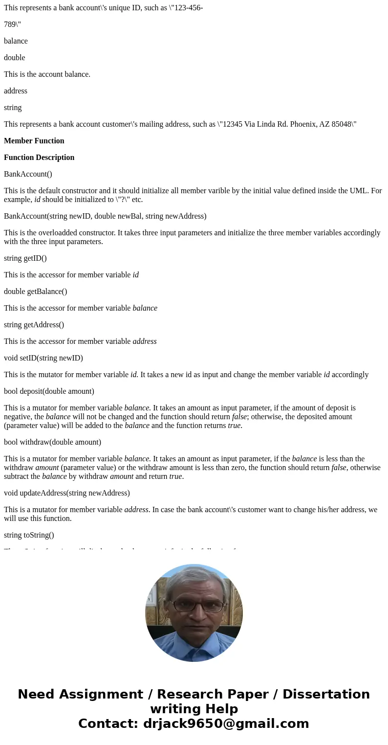 Please distinguish between the .h and .cpp file, create a fully working c++ program using the diagram provided. Section 1: Homework Objectives 1. Given a class  Please distinguish between the .h and .cpp file, create a fully working c++ program using the diagram provided. Section 1: Homework Objectives 1. Given a class