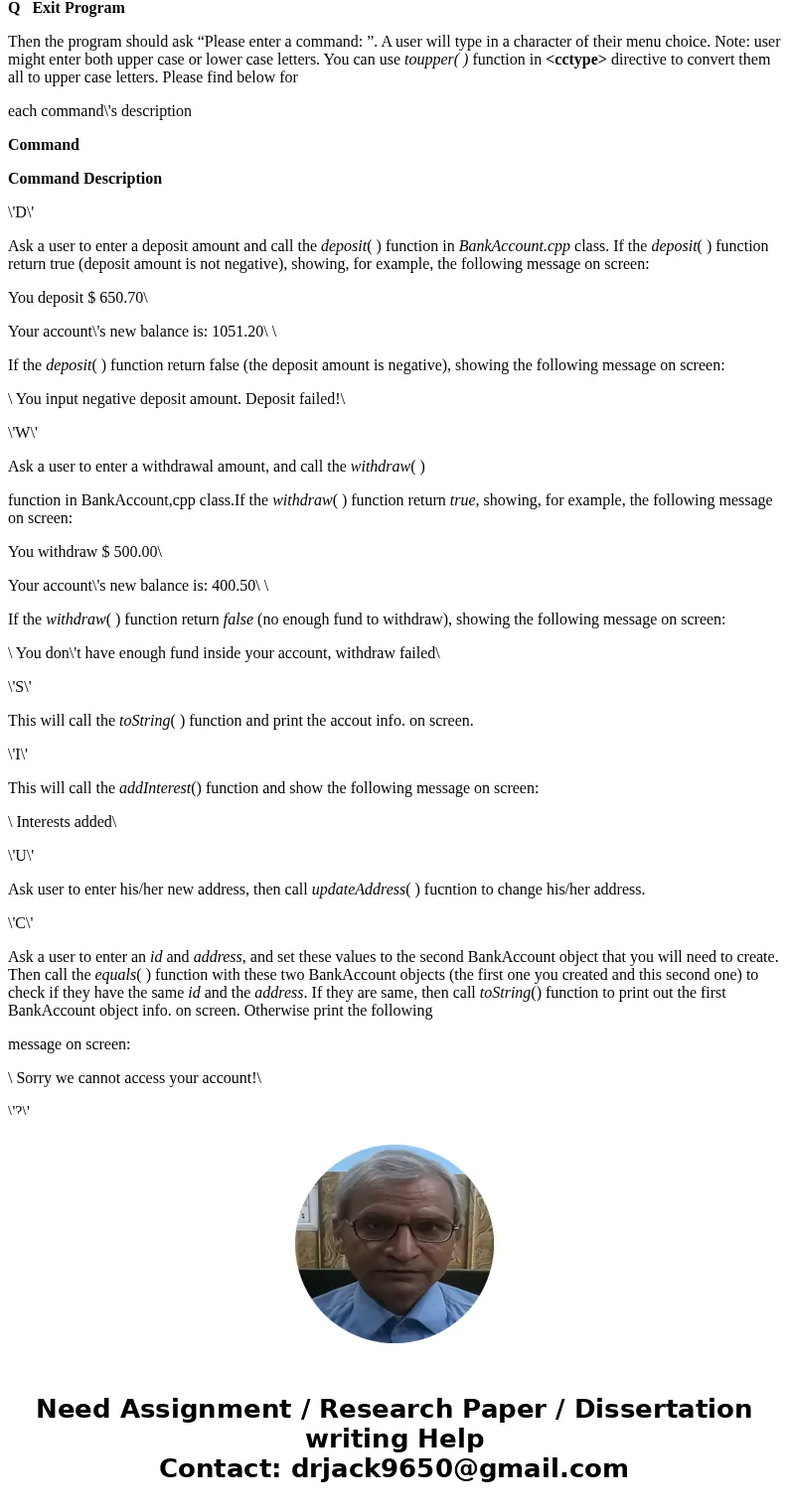 Please distinguish between the .h and .cpp file, create a fully working c++ program using the diagram provided. Section 1: Homework Objectives 1. Given a class  Please distinguish between the .h and .cpp file, create a fully working c++ program using the diagram provided. Section 1: Homework Objectives 1. Given a class