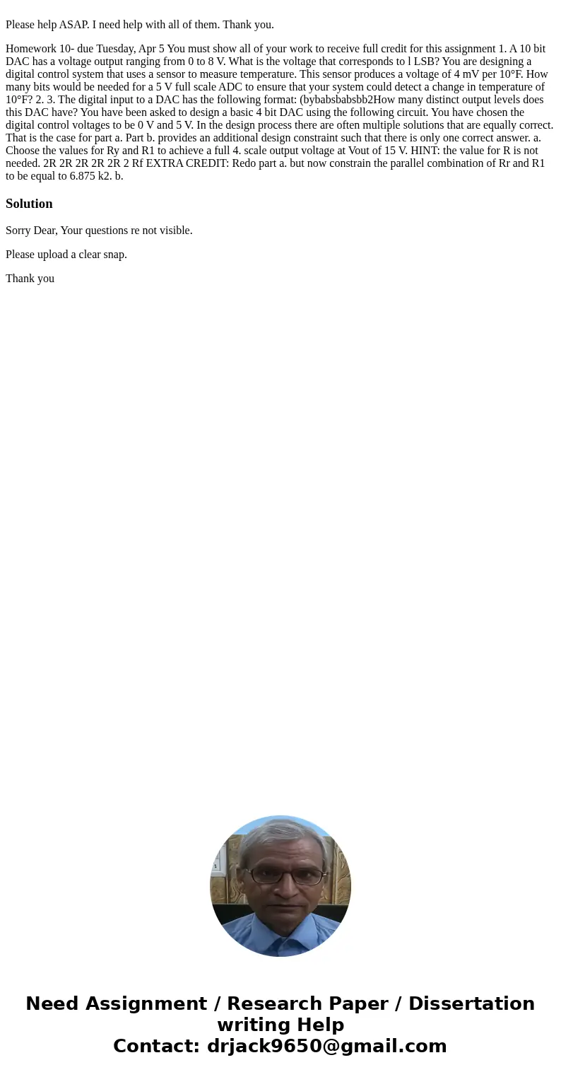  Please help ASAP. I need help with all of them. Thank you. Homework 10- due Tuesday, Apr 5 You must show all of your work to receive full credit for this assig