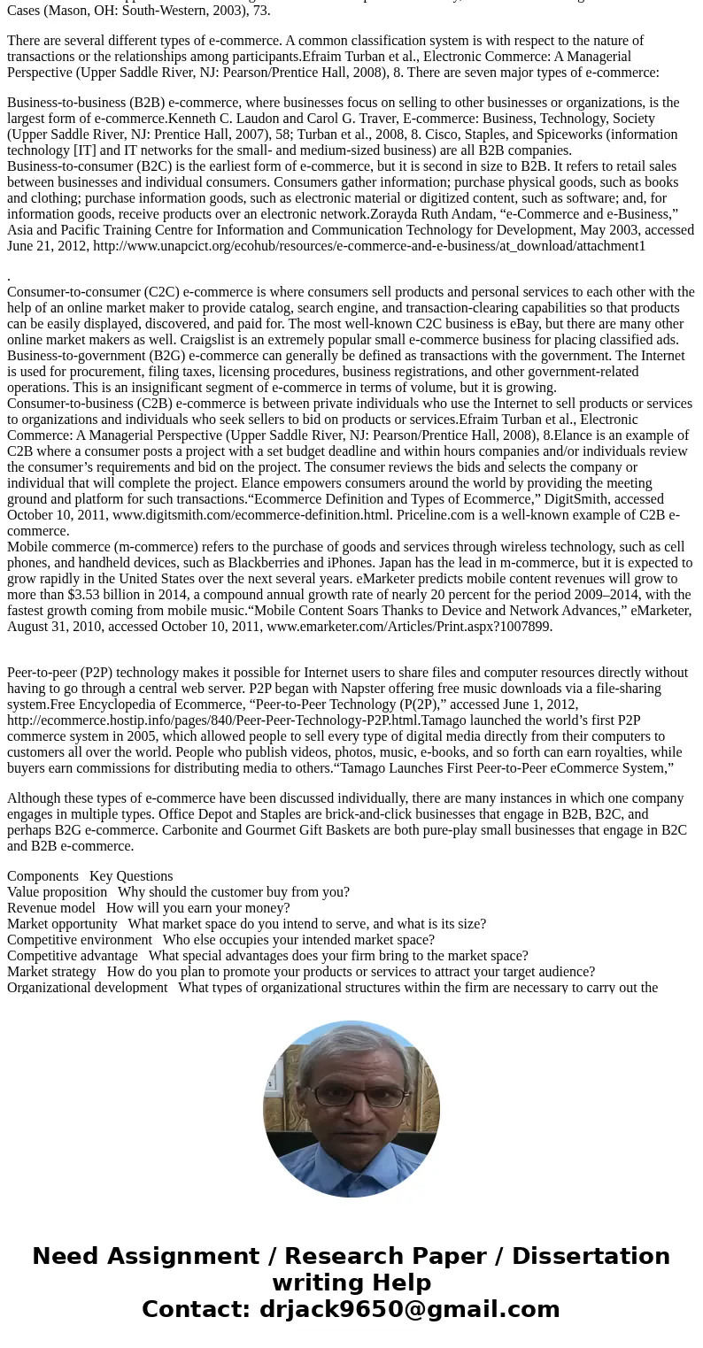 Respond to the following by writing at least one paragraph for each item and support your response. a) In order to have a better understanding of business-to-bu Respond to the following by writing at least one paragraph for each item and support your response. a) In order to have a better understanding of business-to-bu