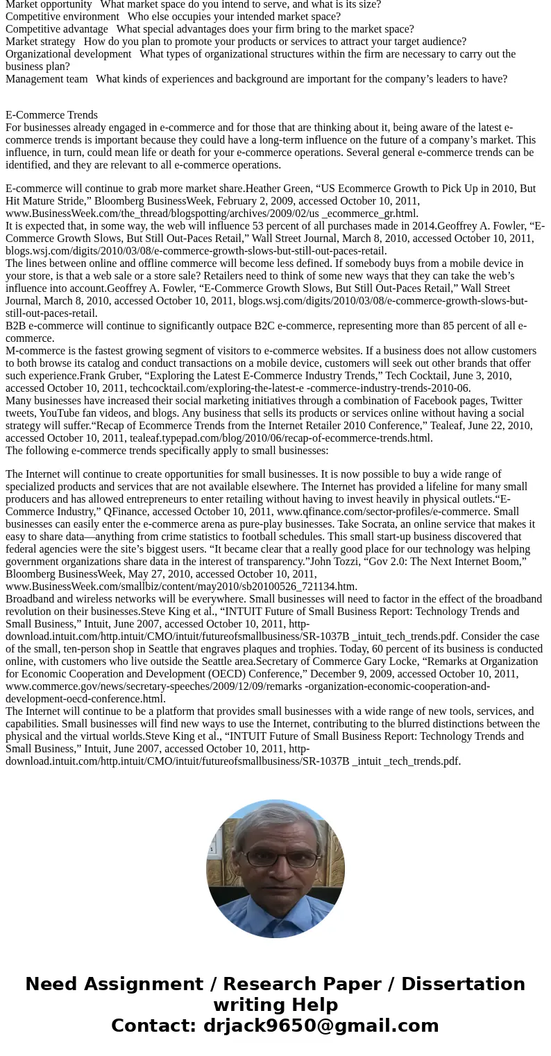 Respond to the following by writing at least one paragraph for each item and support your response. a) In order to have a better understanding of business-to-bu Respond to the following by writing at least one paragraph for each item and support your response. a) In order to have a better understanding of business-to-bu