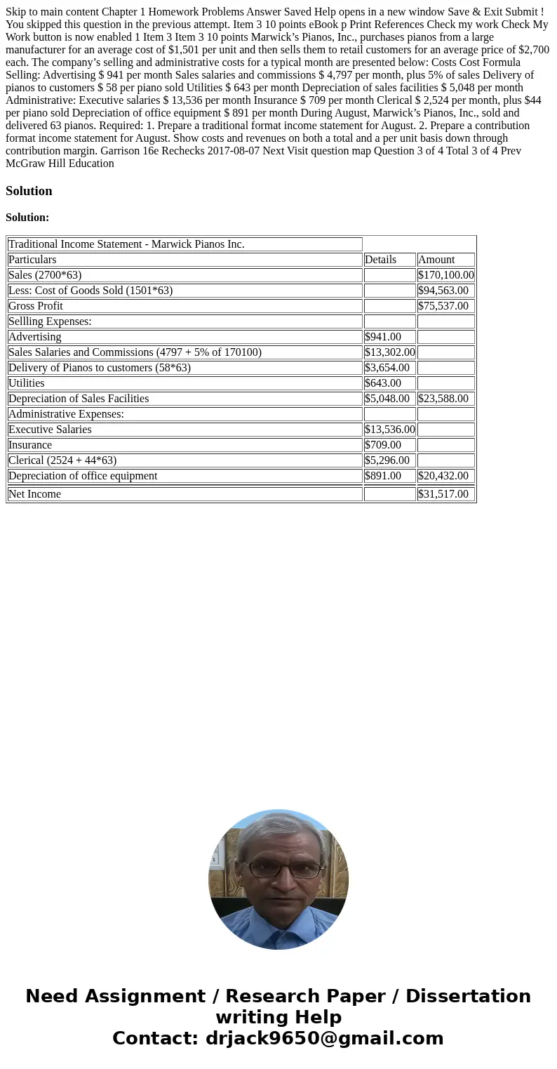 Skip to main content Chapter 1 Homework Problems Answer Saved Help opens in a new window Save & Exit Submit ! You skipped this question in the previous atte