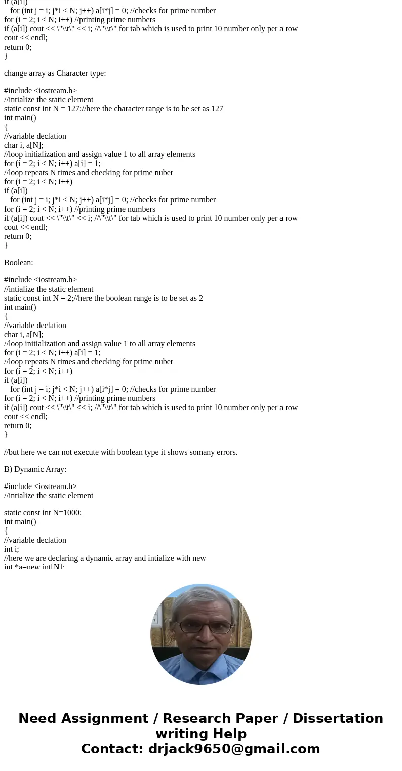 The following code supposedly implements the Sieve of Eratostenes. Read the following instructions carefully and doucment everything in comments // . i. Make it The following code supposedly implements the Sieve of Eratostenes. Read the following instructions carefully and doucment everything in comments // . i. Make it