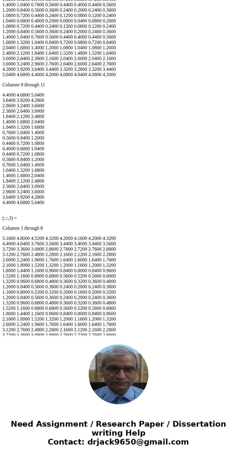 Use nested for loops to perform the following exercises. This is FOR MATLAB (a) Create the 3-D function: T(x, y, z) = x 2 + y 2 + z 2 in a rectangular domain wi Use nested for loops to perform the following exercises. This is FOR MATLAB (a) Create the 3-D function: T(x, y, z) = x 2 + y 2 + z 2 in a rectangular domain wi