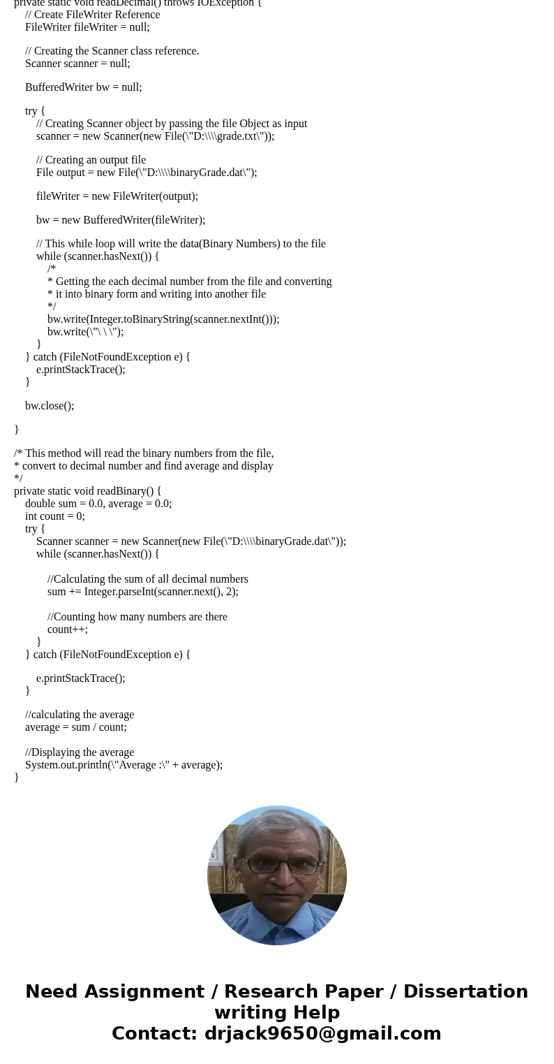 Write a program using the following question: Text file “grade.txt” contains 10 students grade. Each line with one grade. Read all grades from the file “grade.t Write a program using the following question: Text file “grade.txt” contains 10 students grade. Each line with one grade. Read all grades from the file “grade.t