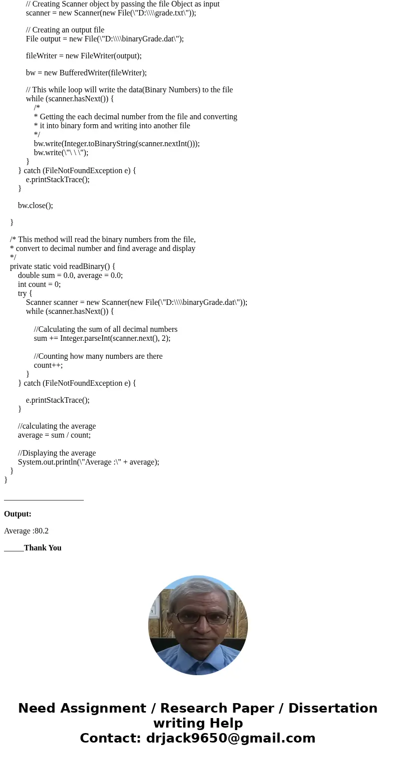 Write a program using the following question: Text file “grade.txt” contains 10 students grade. Each line with one grade. Read all grades from the file “grade.t Write a program using the following question: Text file “grade.txt” contains 10 students grade. Each line with one grade. Read all grades from the file “grade.t