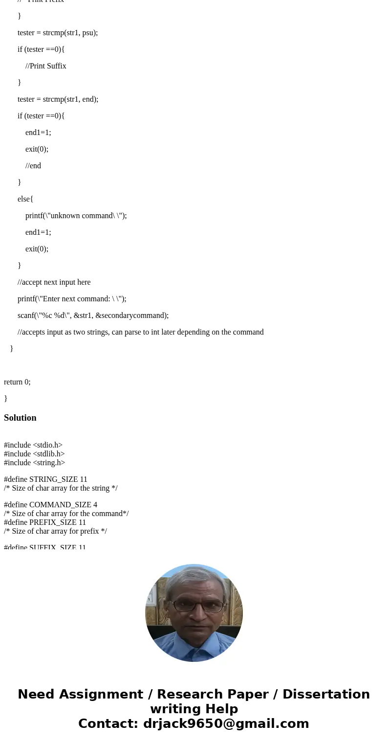 You are required to write an interactive C program that prompts the user for commands, accepts commands from the keyboard (stdin) and executes those commands. W You are required to write an interactive C program that prompts the user for commands, accepts commands from the keyboard (stdin) and executes those commands. W