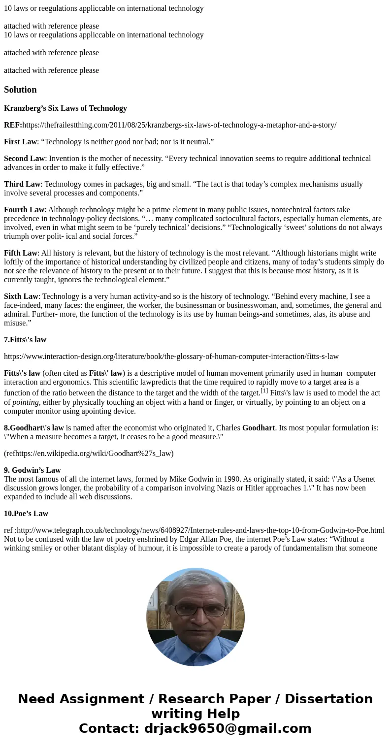 10 laws or reegulations appliccable on international technology attached with reference please 10 laws or reegulations appliccable on international technology   10 laws or reegulations appliccable on international technology attached with reference please 10 laws or reegulations appliccable on international technology