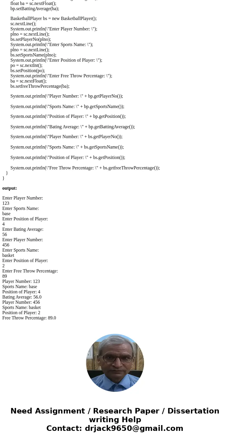 a.) Create the Class Diagram for the Base Class – Player In other words. Design a class named Player that holds a player number and name for a sports team parti a.) Create the Class Diagram for the Base Class – Player In other words. Design a class named Player that holds a player number and name for a sports team parti