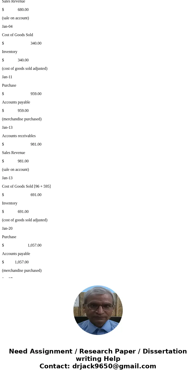 (a) Date Account Titles and Explanation Debit Credit Jan. 31 SHOW LIST OF ACCOUNTS SHOW SOLUTION SHOW ANSWER LINK TO TEXT (b) SHOW LIST OF ACCOUNTS SHOW SOLUTIO