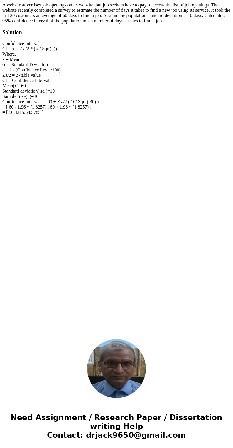 A website advertises job openings on its website, but job seekers have to pay to access the list of job openings. The website recently completed a survey to es  A website advertises job openings on its website, but job seekers have to pay to access the list of job openings. The website recently completed a survey to es