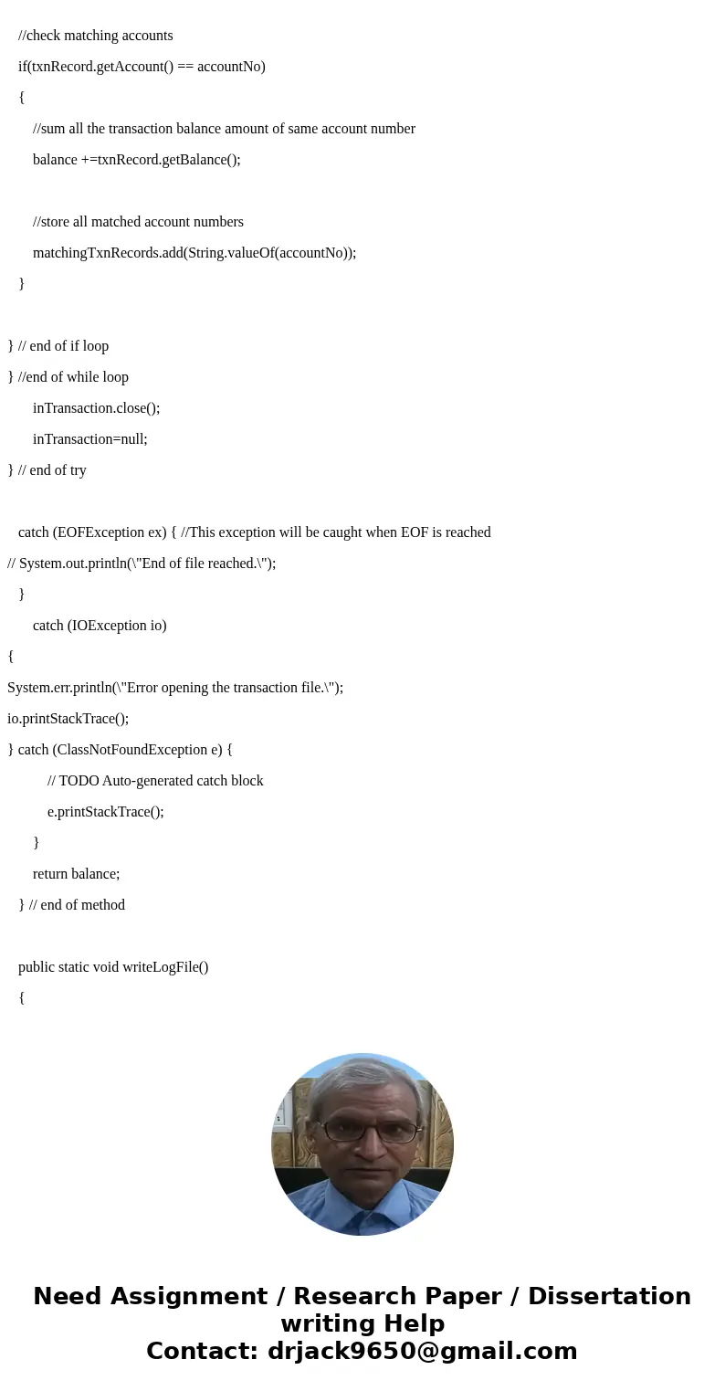 Assignment 2- File Matching Write a simple file matching account receivable program using object serialization. Modify the Account class as needed. Use package  Assignment 2- File Matching Write a simple file matching account receivable program using object serialization. Modify the Account class as needed. Use package