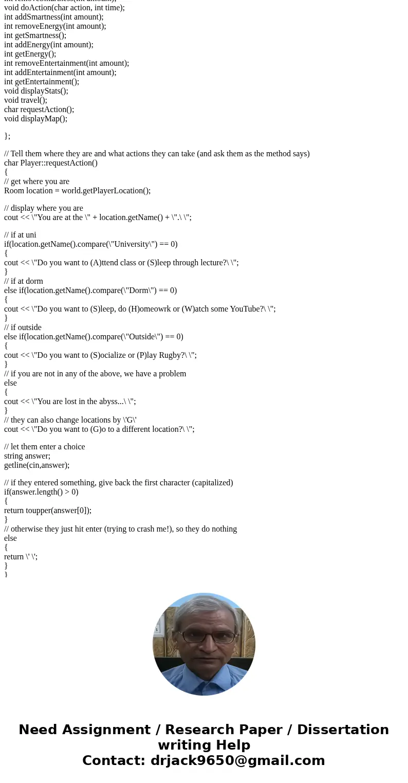 C++ Programming (Please help me!! Thank you!!): Problem B: Basic needs (20 points) Add another room to the game. This room should be the “Toilet”, indicated by  C++ Programming (Please help me!! Thank you!!): Problem B: Basic needs (20 points) Add another room to the game. This room should be the “Toilet”, indicated by
