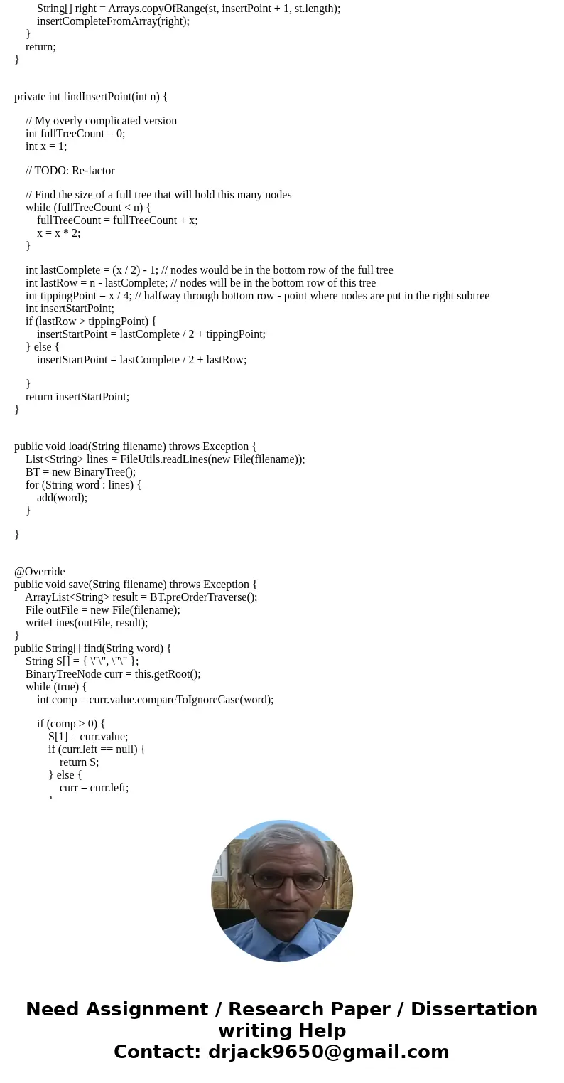 Create spell checker that uses dictionary that stores its words in a balanced binary tree. Tasks and Requirements NOTE: Naming is critical in the tasks and requ