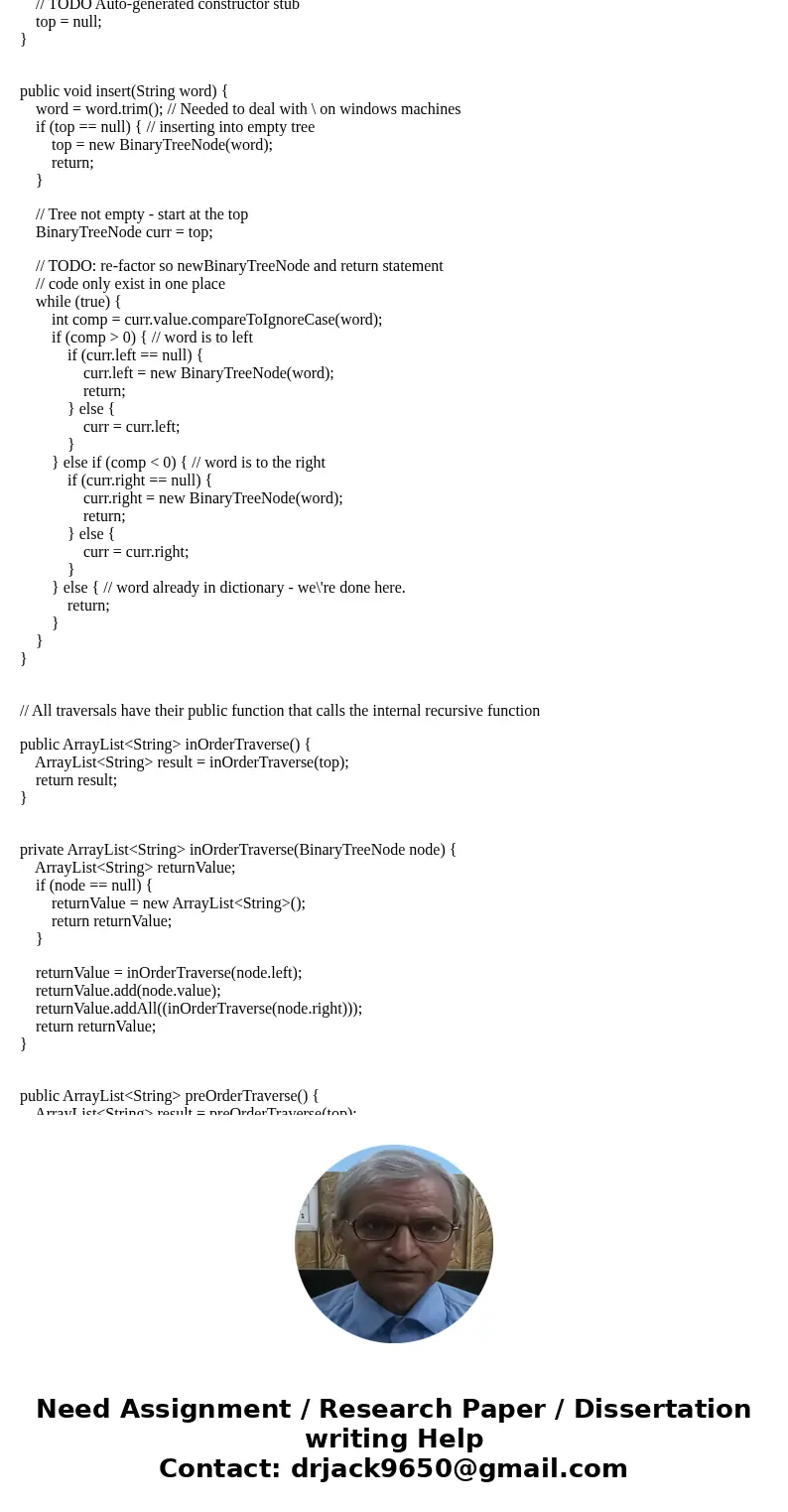 Create spell checker that uses dictionary that stores its words in a balanced binary tree. Tasks and Requirements NOTE: Naming is critical in the tasks and requ