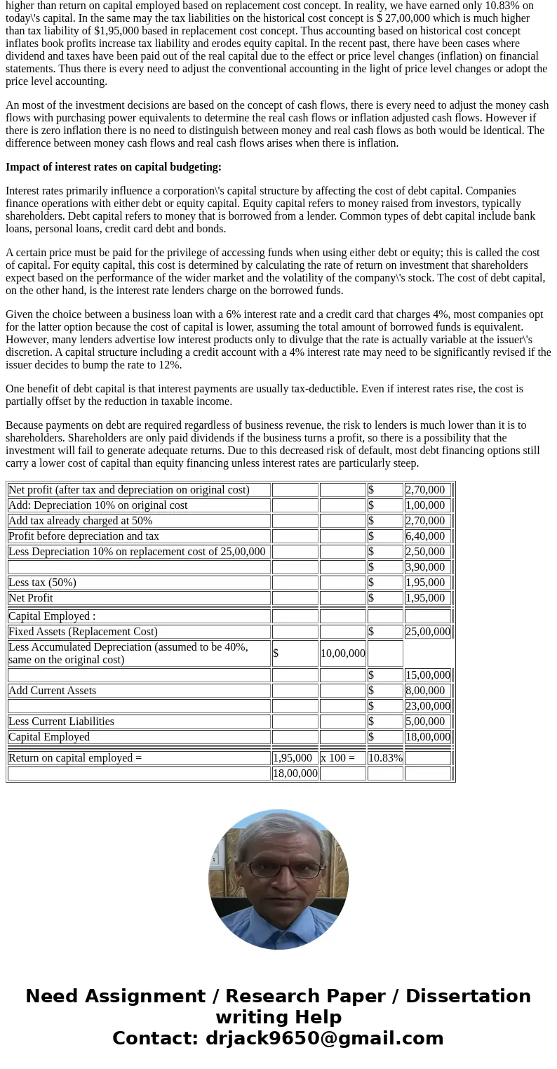 Explain how inflation and interest rates affect the capital budgeting process?SolutionAnswer) Impact of Inflation on capital budgeting: Prices do not remain con
