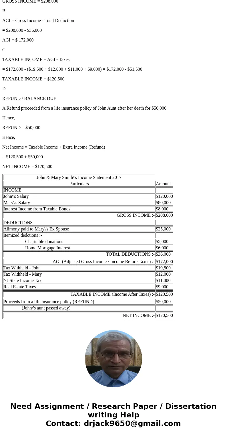  Federal Tax 1 In Class Homework Problems Chapter 4 USE 2017 rules. We will discuss in class the impact if this was if this was 2018 1. John and Mary Smith are 