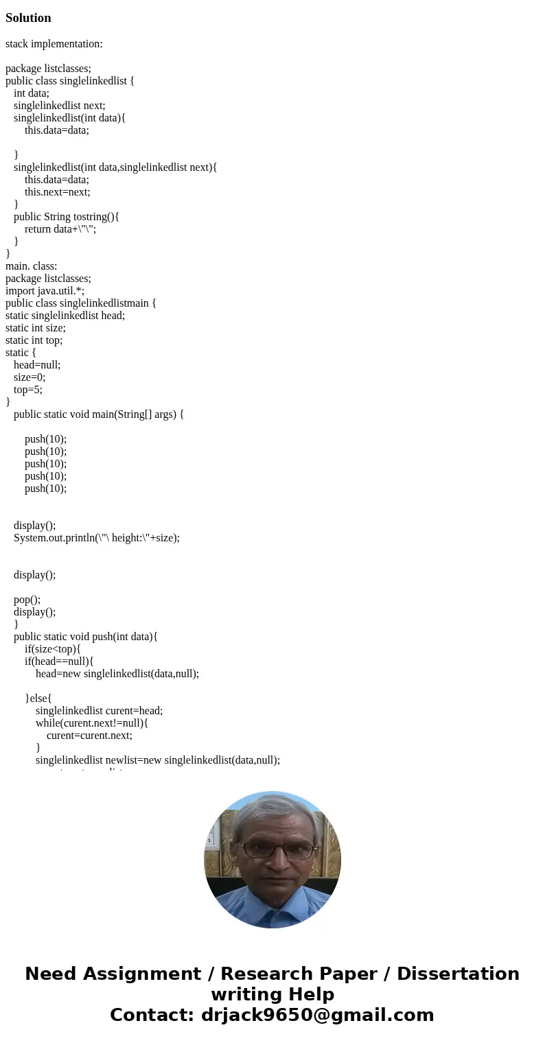 Hello, I need to create an implementation of a linked list in Java. I use NetBeans 8.1. The linked list implementation should be in its own class named LinkedLi Hello, I need to create an implementation of a linked list in Java. I use NetBeans 8.1. The linked list implementation should be in its own class named LinkedLi