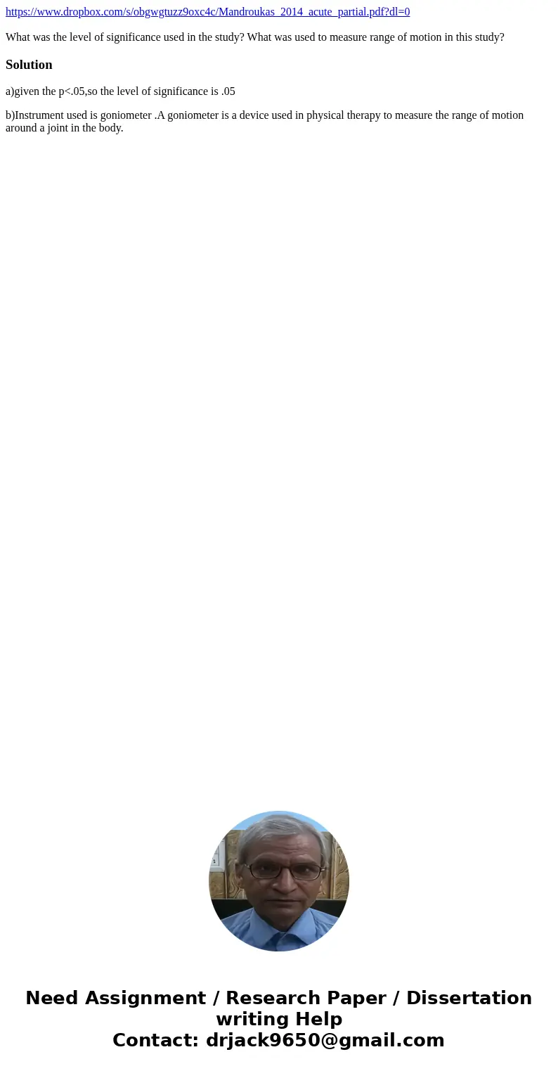 https://www.dropbox.com/s/obgwgtuzz9oxc4c/Mandroukas_2014_acute_partial.pdf?dl=0 What was the level of significance used in the study? What was used to measure  https://www.dropbox.com/s/obgwgtuzz9oxc4c/Mandroukas_2014_acute_partial.pdf?dl=0 What was the level of significance used in the study? What was used to measure