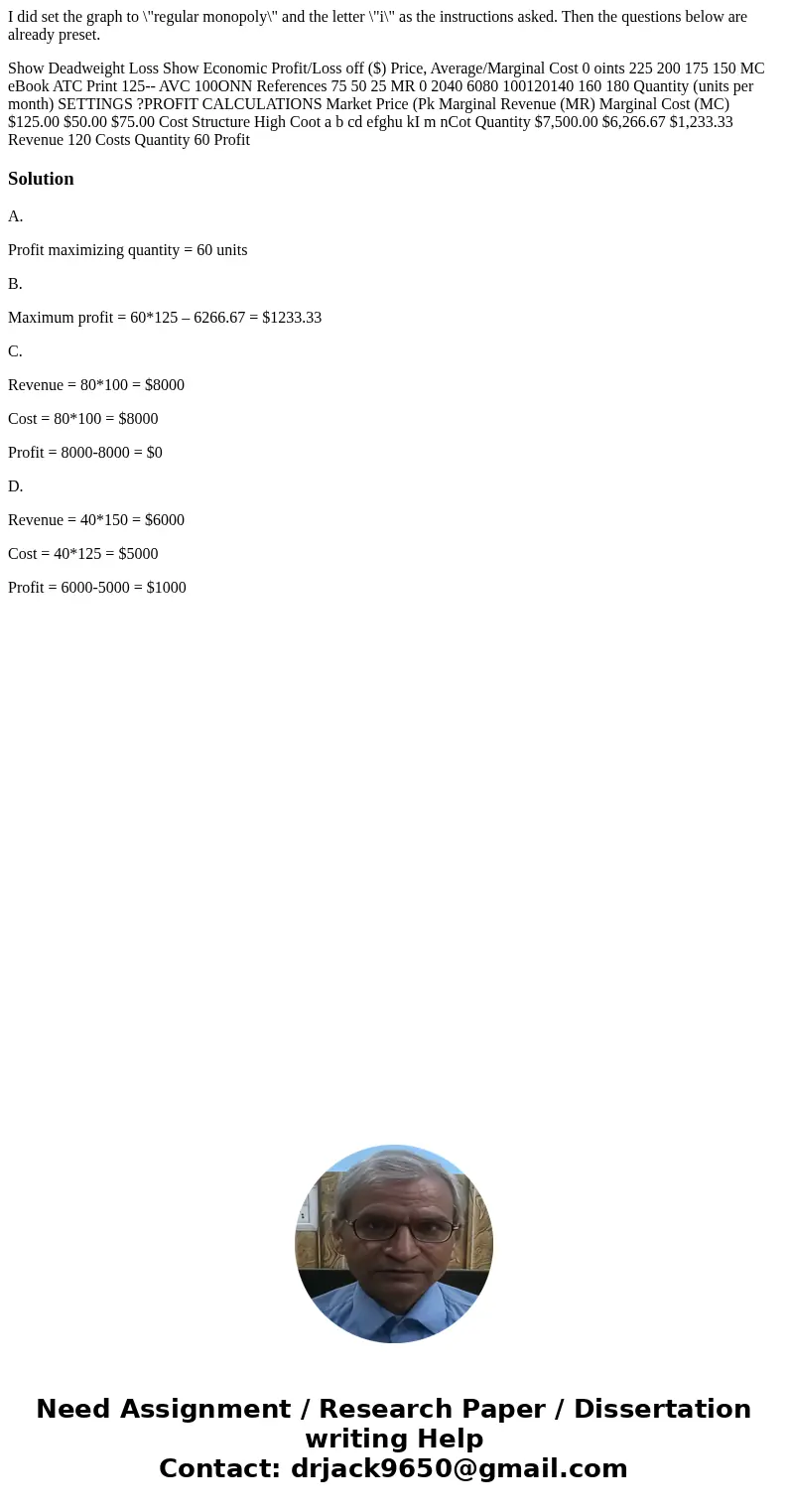 I did set the graph to \ I did set the graph to \