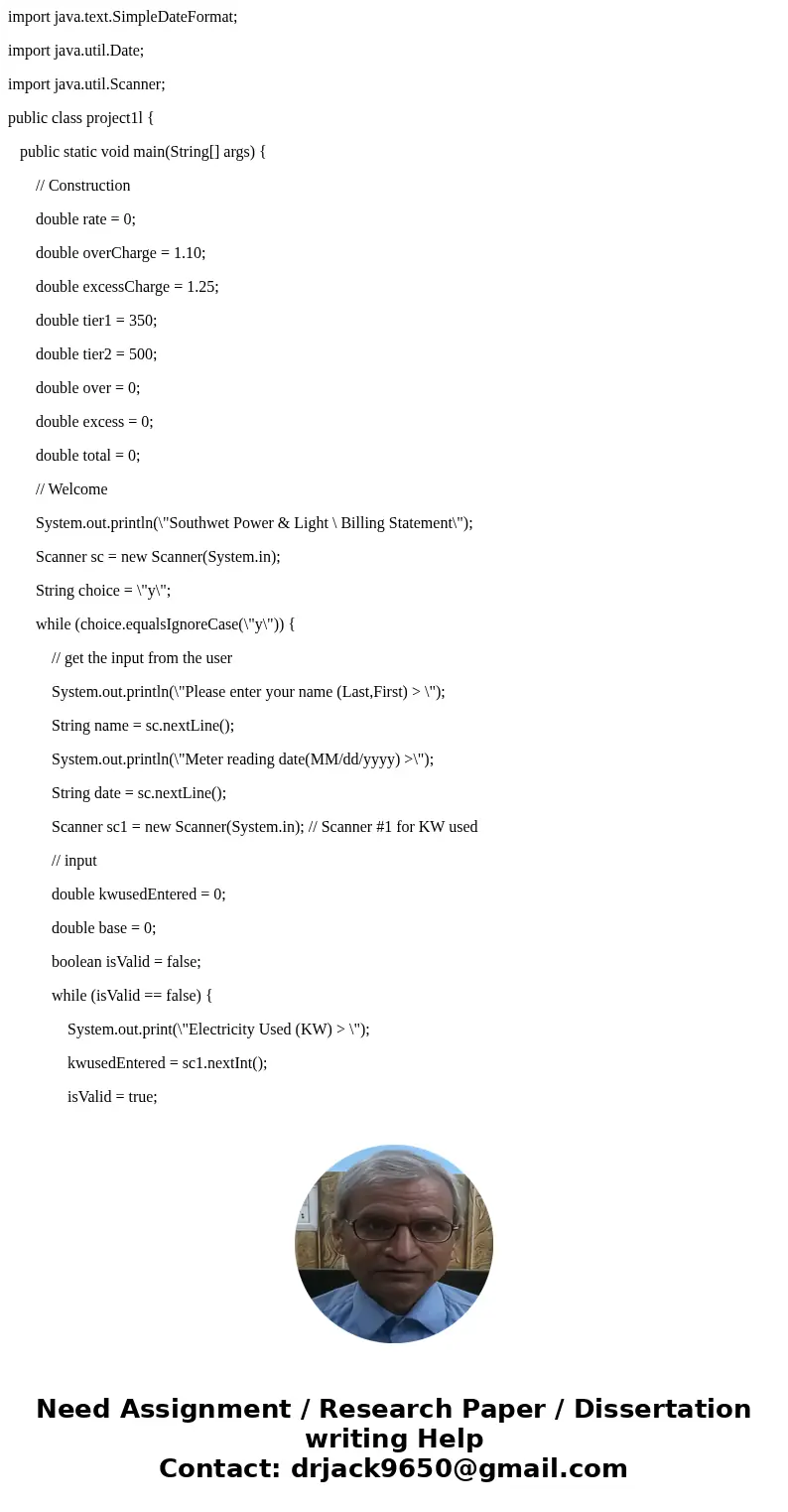import java.text.SimpleDateFormat; import java.util.Date; import java.util.Scanner; public class project1l { public static void main(String[] args) { // Constru