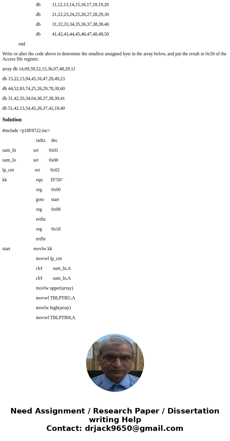 #include <p18F8722.inc> radix dec sum_hi set 0x01 sum_lo set 0x00 lp_cnt set 0x02 kk equ D\'50\' org 0x00 goto start org 0x08 retfie org 0x18 retfie start #include <p18F8722.inc> radix dec sum_hi set 0x01 sum_lo set 0x00 lp_cnt set 0x02 kk equ D\'50\' org 0x00 goto start org 0x08 retfie org 0x18 retfie start