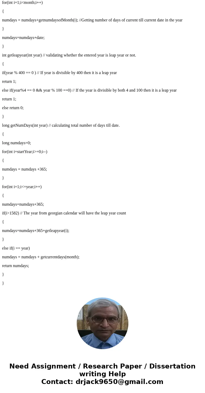  laD a program that determines the d Writeoplex algorithm that takes into account the special leap year rul output is ay of the week for a given date. You can i