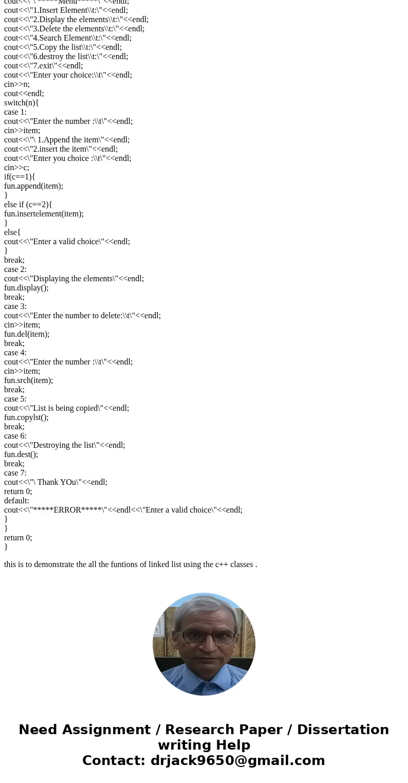 Linked List. Design your own linked list class to hold a series of integers. – The class should have the following member functions: • Append nodes Add a new no Linked List. Design your own linked list class to hold a series of integers. – The class should have the following member functions: • Append nodes Add a new no