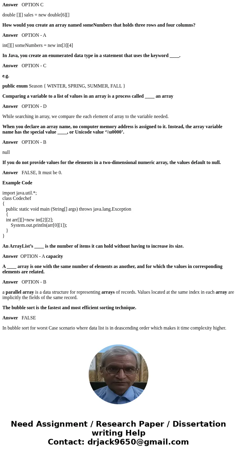 Match each term with the correct statement below. Numbered beginning with 0 An array field An enhanced for loop Declared in the same way you declare any simple  Match each term with the correct statement below. Numbered beginning with 0 An array field An enhanced for loop Declared in the same way you declare any simple