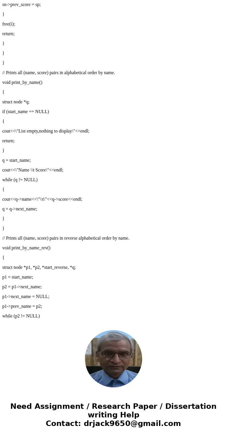 PLEASE MEET EVERY REQUIREMENT! In this assignment your task is to implement a special kind of doubly-linked lists inside a class called Exam_database. Conceptua