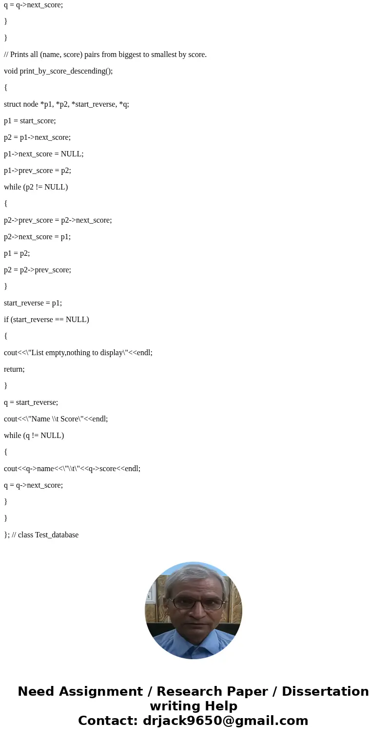 PLEASE MEET EVERY REQUIREMENT! In this assignment your task is to implement a special kind of doubly-linked lists inside a class called Exam_database. Conceptua