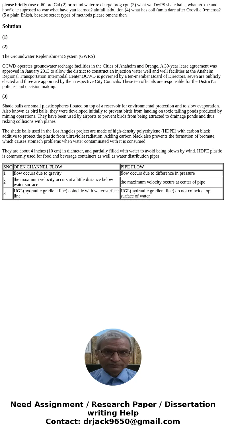 plense briefly (use o-60 ord Cal (2) or round water re charge prog cgu (3) what we DwPS shale balls, what a/c the and how\'e te suprosed to war what have yau l  plense briefly (use o-60 ord Cal (2) or round water re charge prog cgu (3) what we DwPS shale balls, what a/c the and how\'e te suprosed to war what have yau l