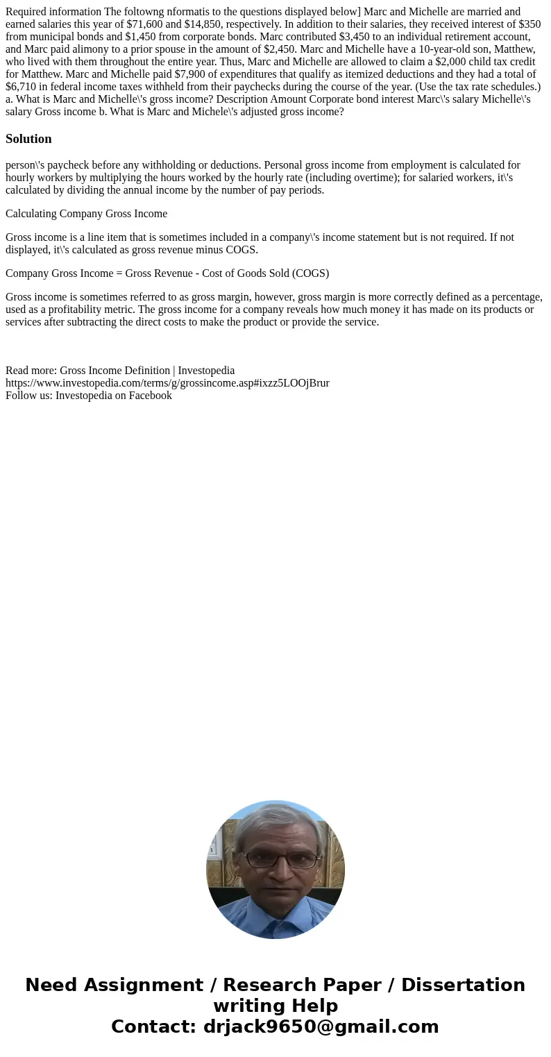  Required information The foltowng nformatis to the questions displayed below] Marc and Michelle are married and earned salaries this year of $71,600 and $14,85
