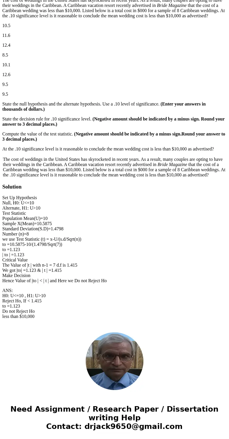 The cost of weddings in the United States has skyrocketed in recent years. As a result, many couples are opting to have their weddings in the Caribbean. A Carib The cost of weddings in the United States has skyrocketed in recent years. As a result, many couples are opting to have their weddings in the Caribbean. A Carib