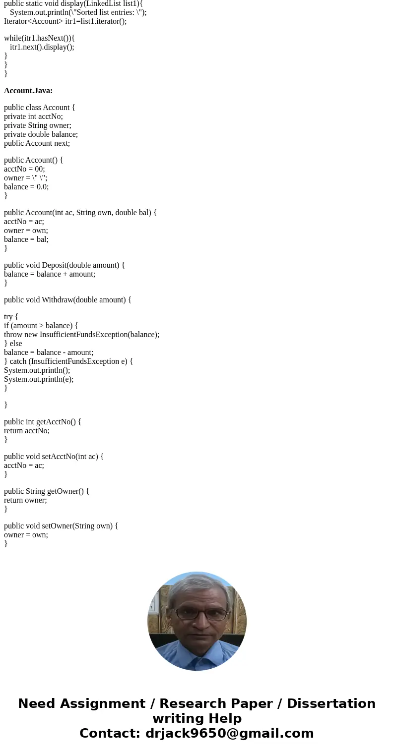 using java i need help to fix the code i have. i have put all the code i have for the classes below the problem question. Problem #3: (LinkedLists) We are going using java i need help to fix the code i have. i have put all the code i have for the classes below the problem question. Problem #3: (LinkedLists) We are going