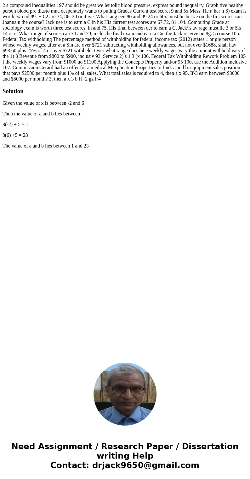  2 s compound inequalities 197 should be great we let tolic blood pressure. express pound inequal ry. Graph tive healthy person blood pre diasto mna desperately