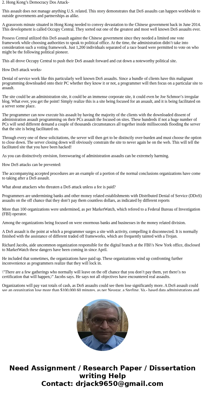 Almost every day you learn that another organization’s confidential information has been compromised by a security breach. Research a recent security breach, ma