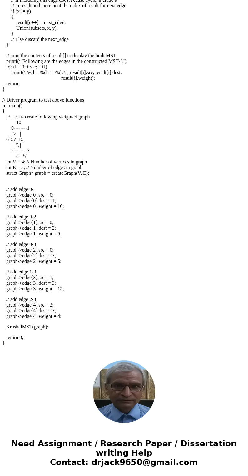 Can Kruskal\'s algorithm be used for finding a minimum spanning tree if you are to start from a predetermined vertex? Explain. Find the minimum spanning tree f  Can Kruskal\'s algorithm be used for finding a minimum spanning tree if you are to start from a predetermined vertex? Explain. Find the minimum spanning tree f