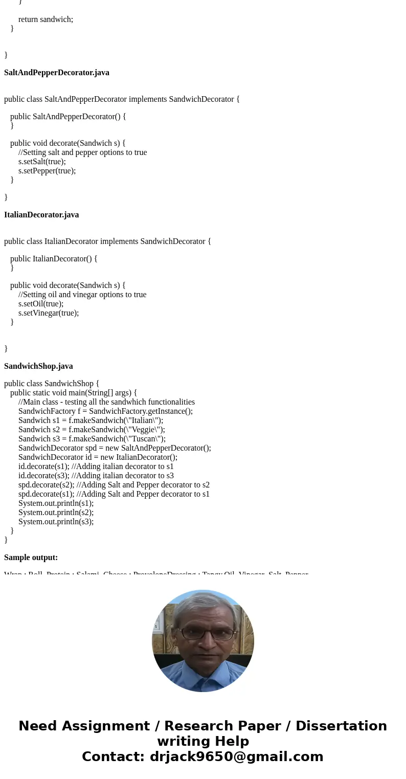 Could someone help me with this Java assignment? What you need to do: (1) Create the following classes: • Enumerated types for WrapType, ProteinType, CheeseType